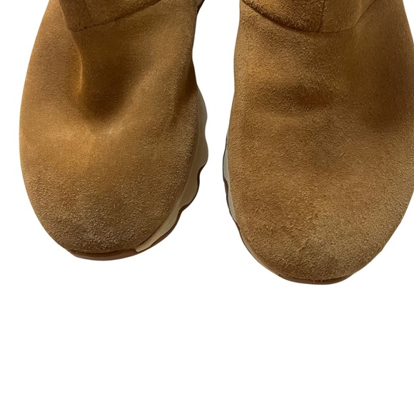 SOREL Kinetic Impact Waterproof Short Tan Suede Boots Size 7 Sherpa Lining Snow - Picture 8 of 9